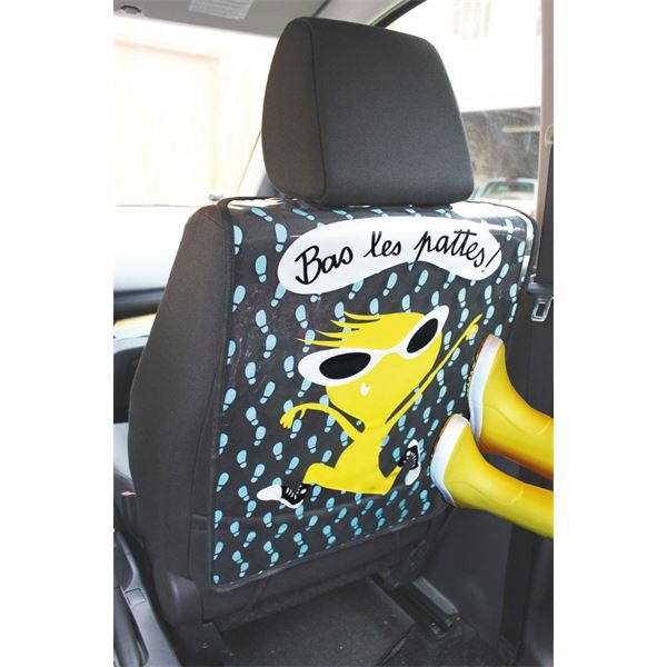 2 Pièces Protège-Dossier Voiture Enfant – 60x45 Cm – Protection Siège Arrière Imperméable Contre Saleté, Rayures Et Chaussures Sales – Noir
