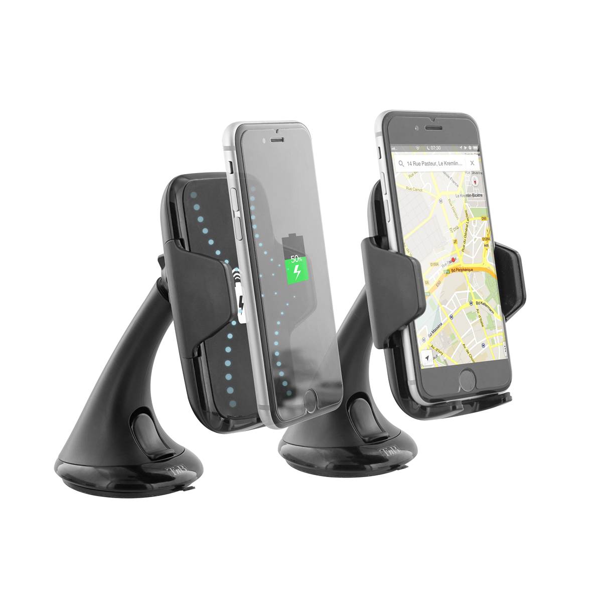 Chargeur voiture induction + câble micro USB T'nB
