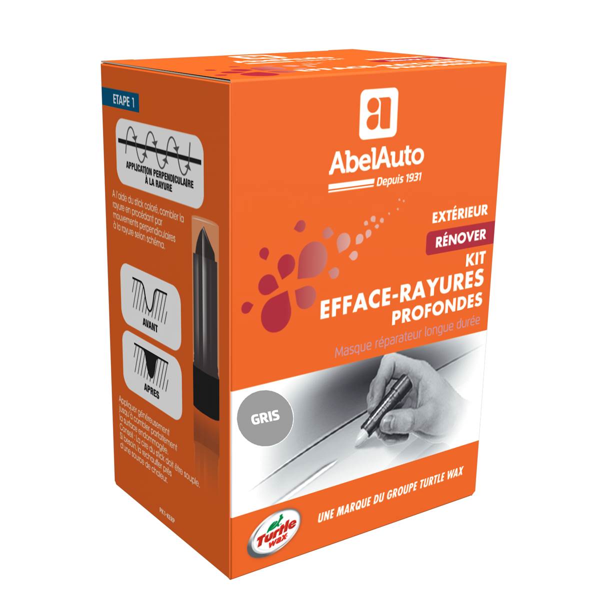 Kit efface rayures profondes gris Abel