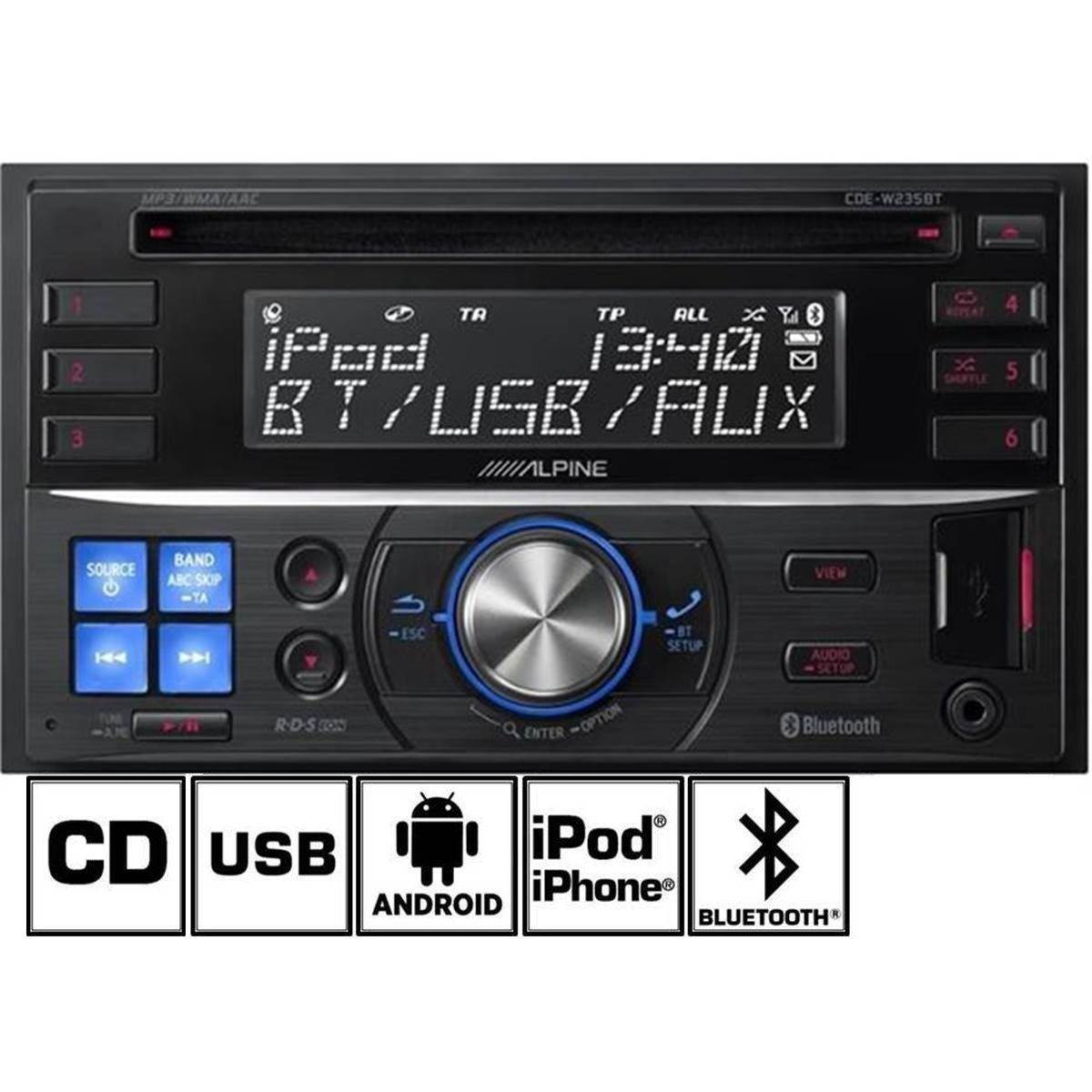 Autoradio Bluetooth Alpine CDE-W235BT