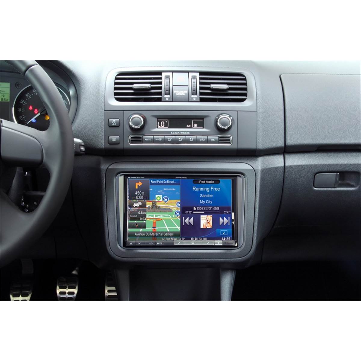 Kit d'intégration autoradio 2DIN Alpine INE-W928R Volkswagen