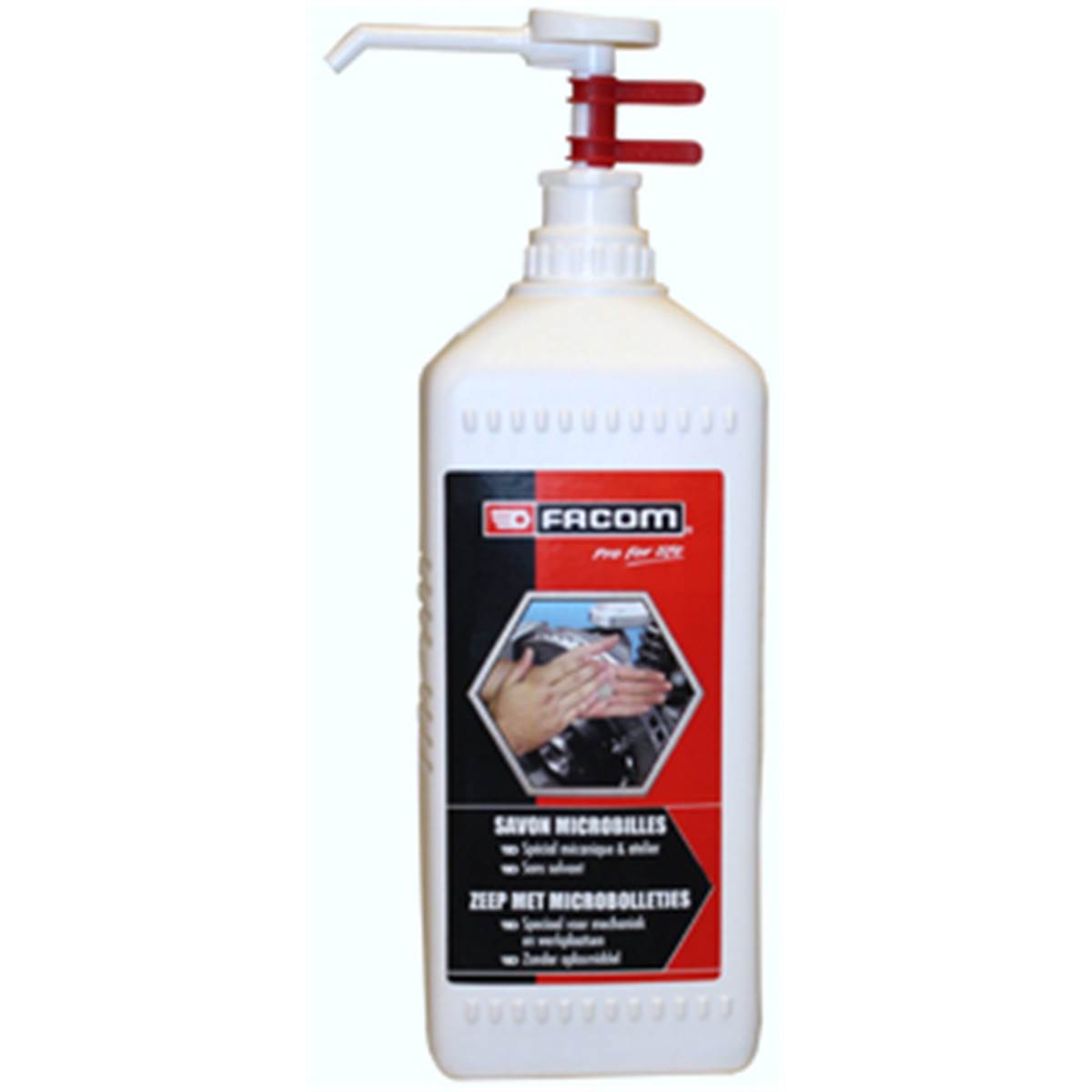 Savon microbilles en flacon Facom 1l