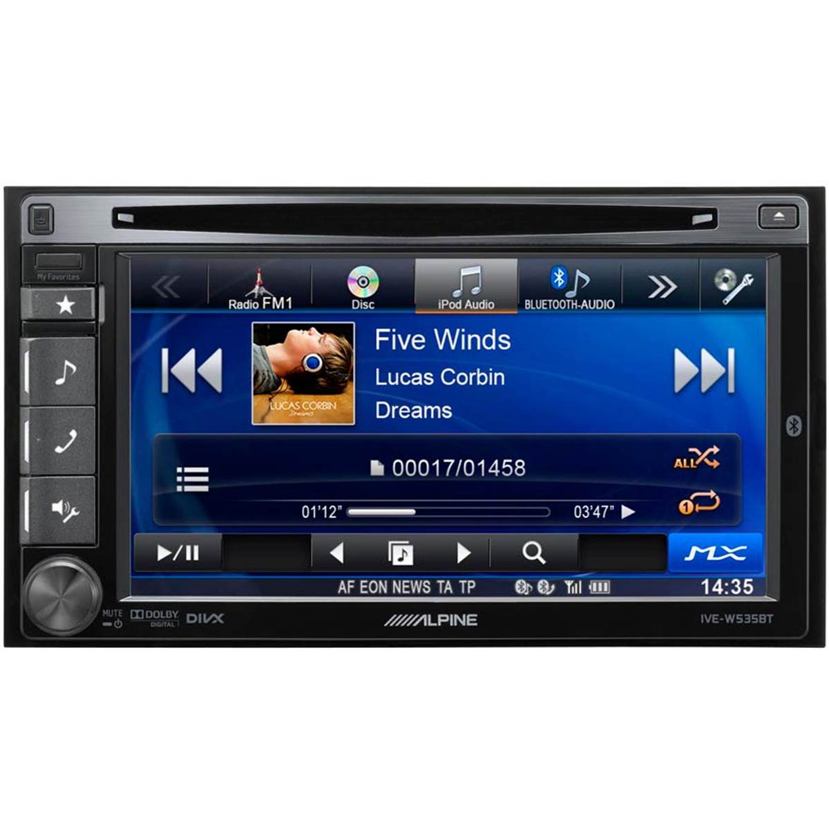 Autoradio multimédia Alpine IVE-W535BT