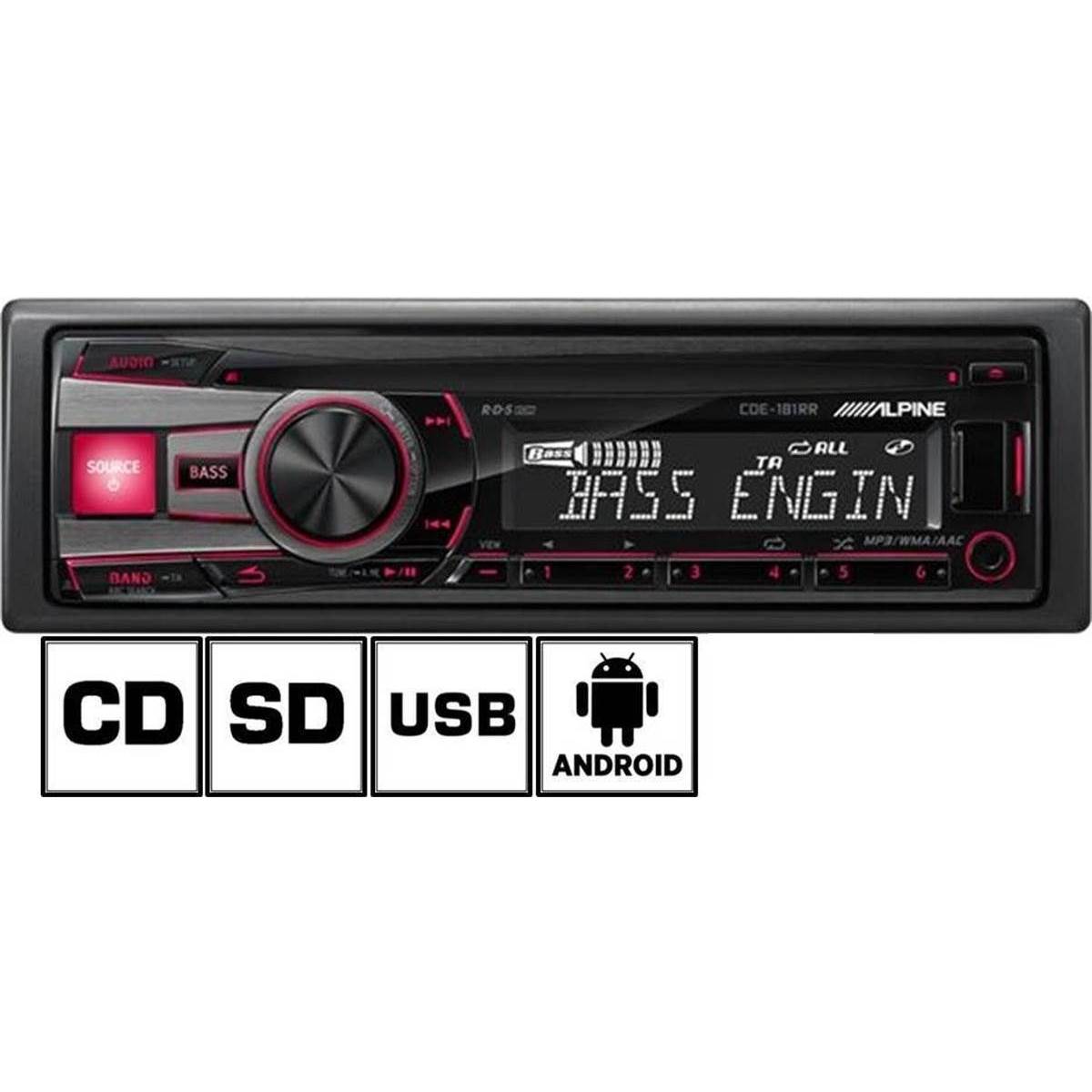 Autoradio Alpine CDE-180RR