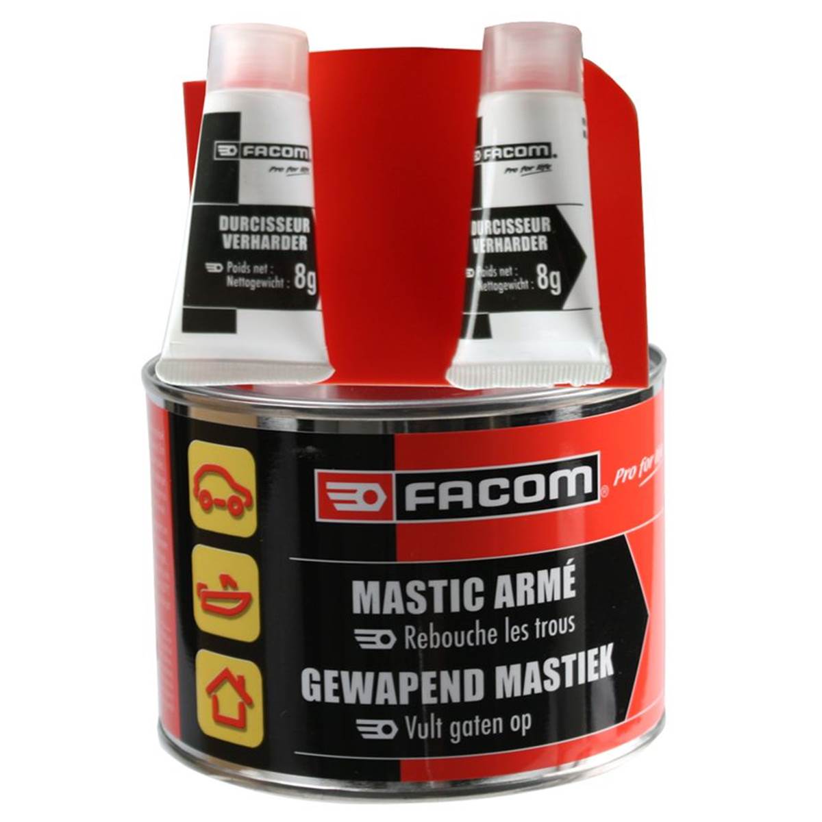 Mastic polyester armé Facom 600 g