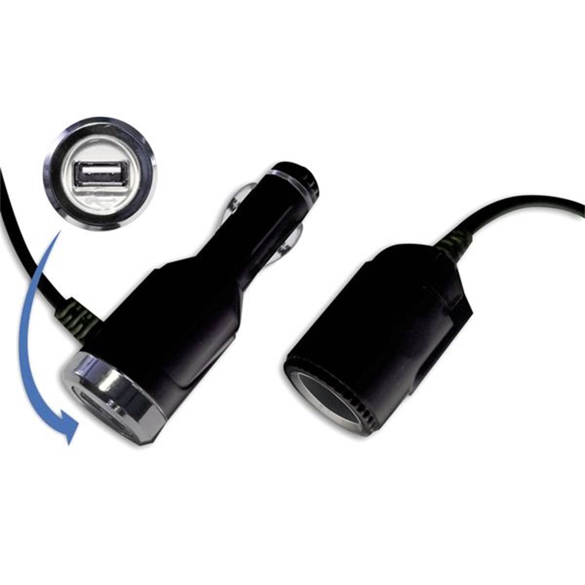 Prise USB voiture 12V et rallonge 12V Auto-T