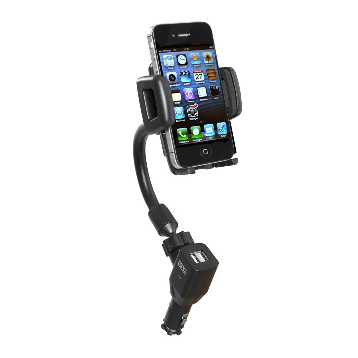 Support actif orientable pour smartphones/GPS Auto-T