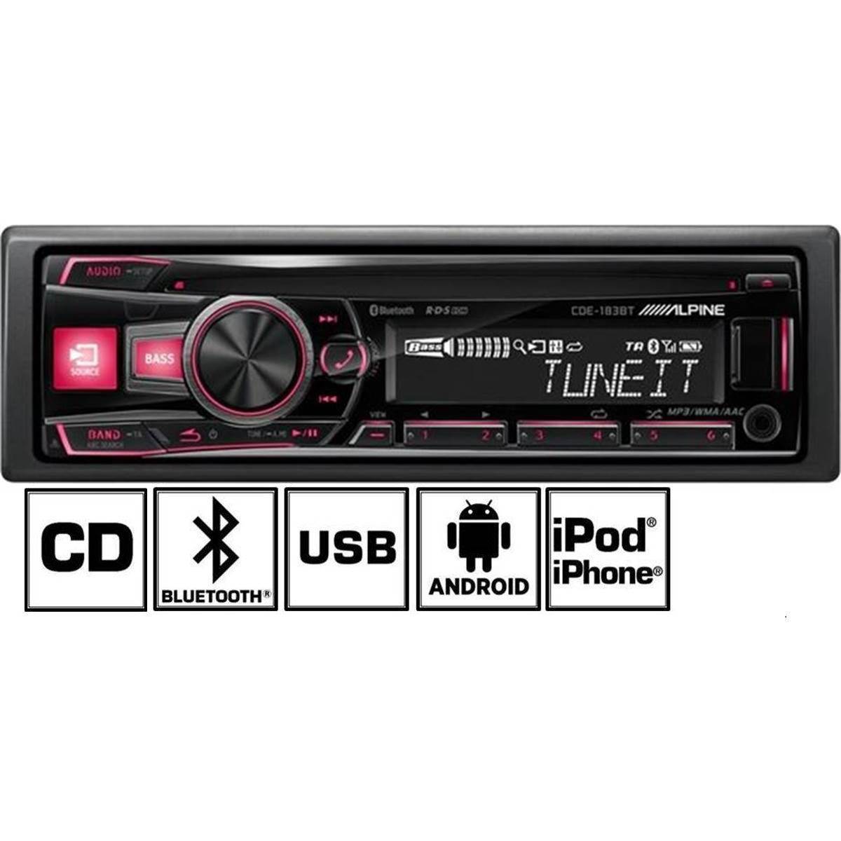 Autoradio Bluetooth Alpine CDE-183BT