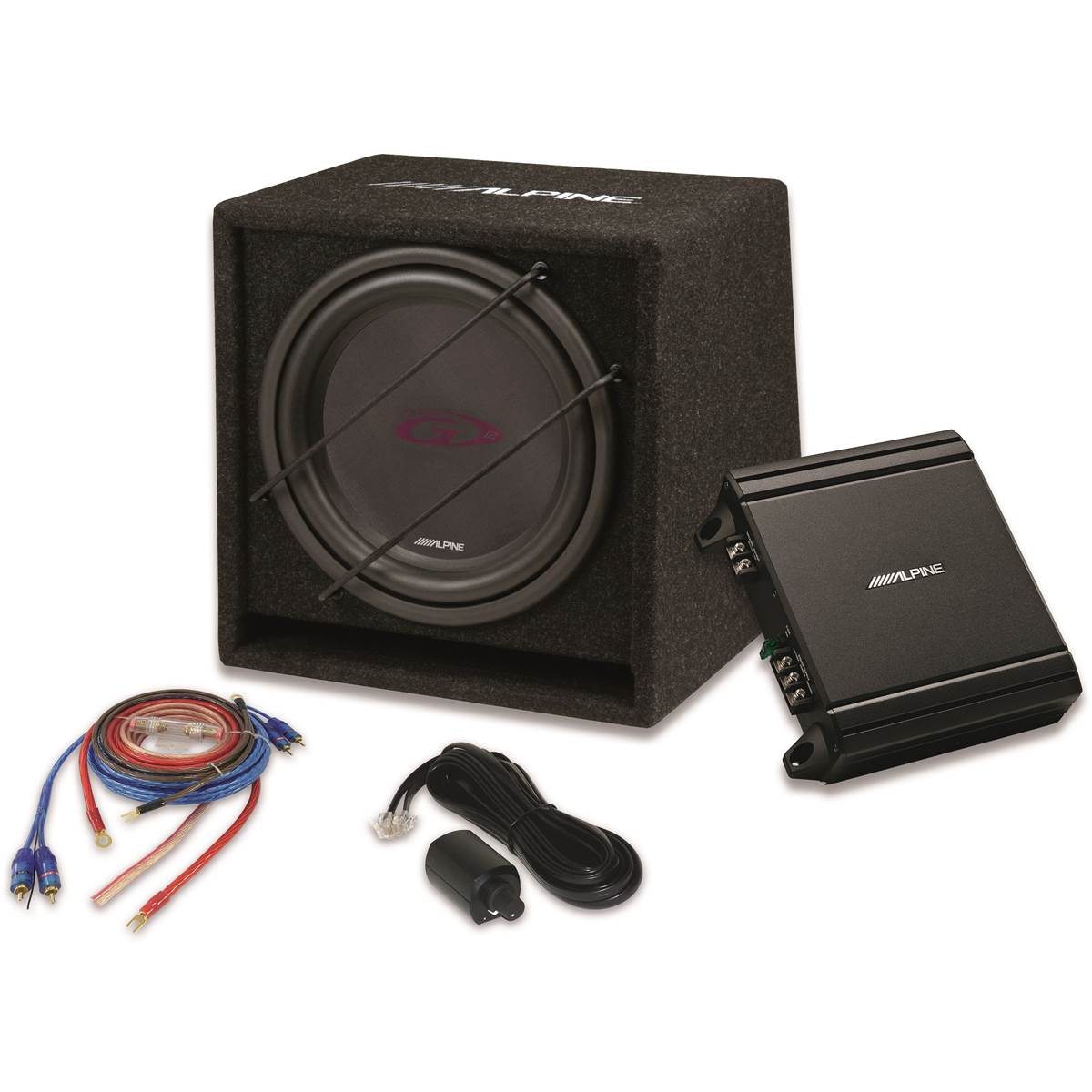 PACK CAISSON ET AMPLIFICATEUR ALPINE SBG-30KIT