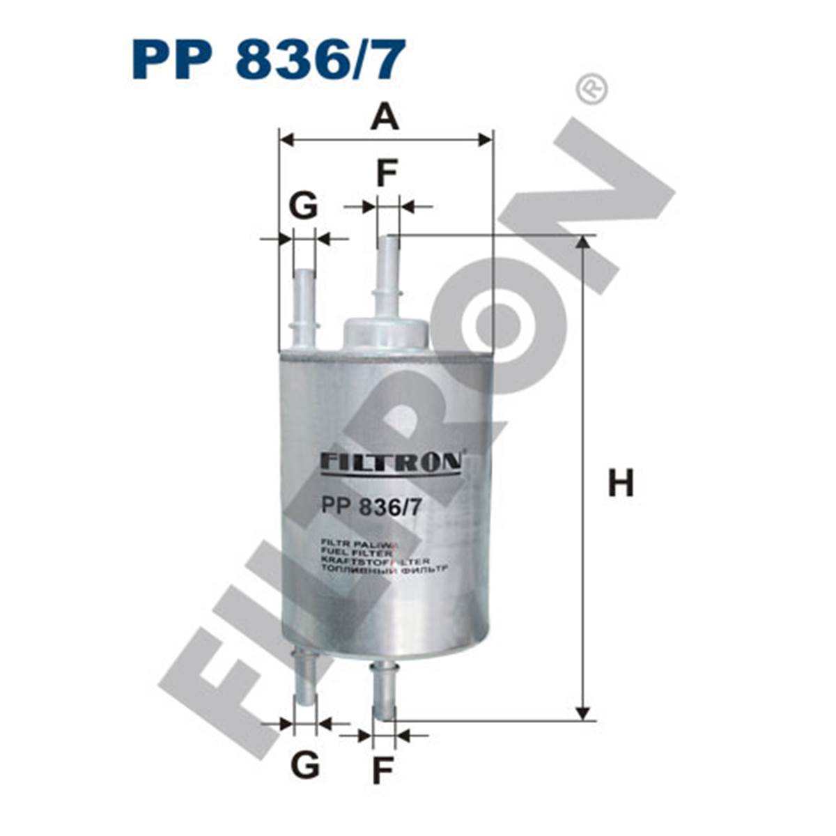 Filtre à gasoil Filtron PP836/7