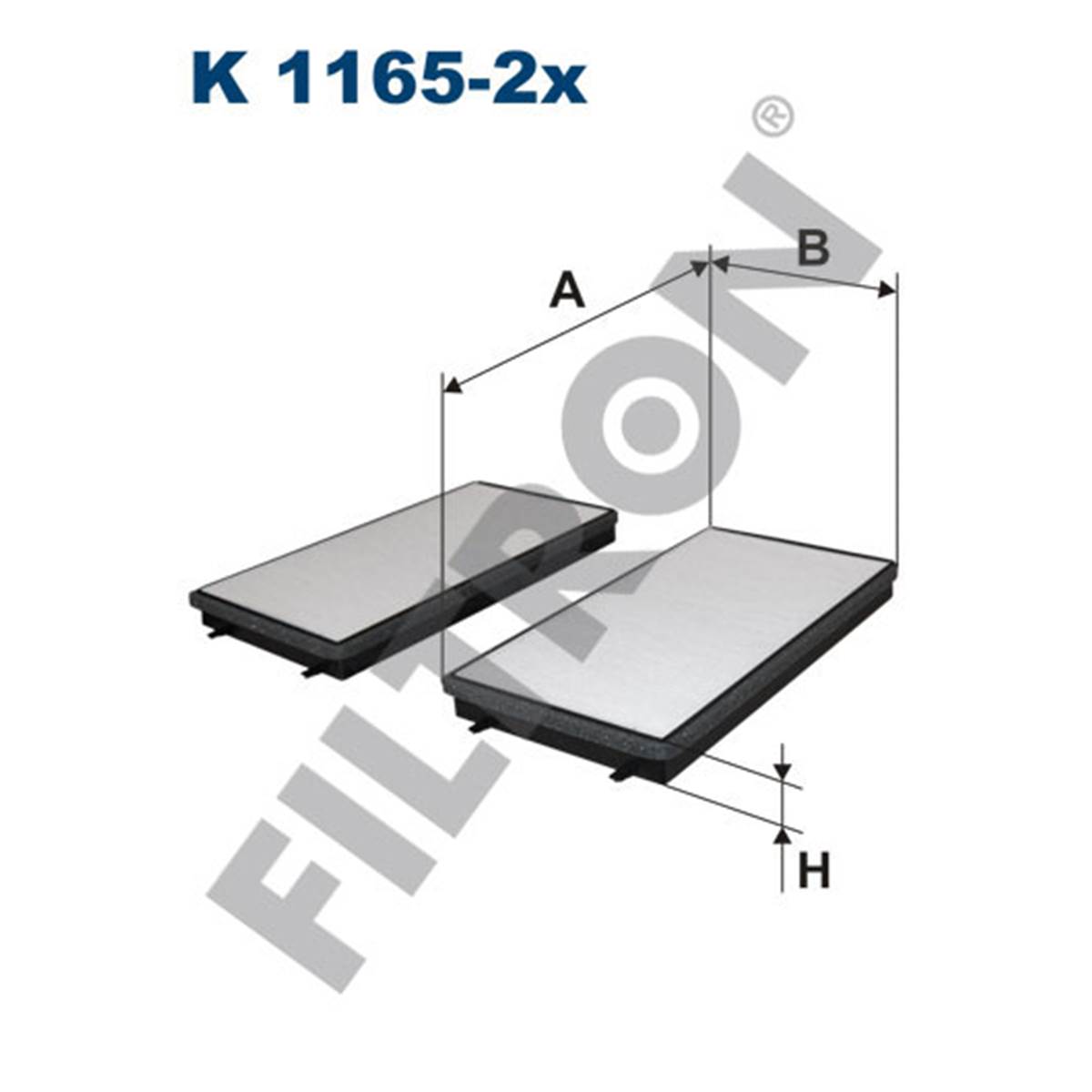 Filtre d'habitacle Filtron K1165-2X