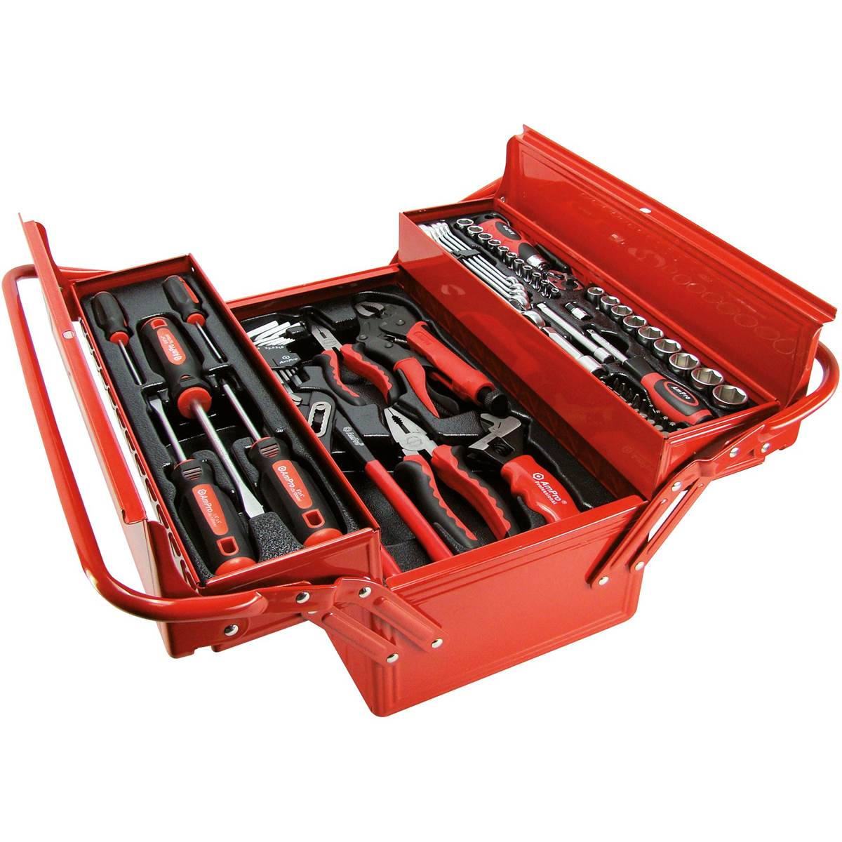 Caisse d'outillage 3 tiroirs 71 outils T47132 AmPro