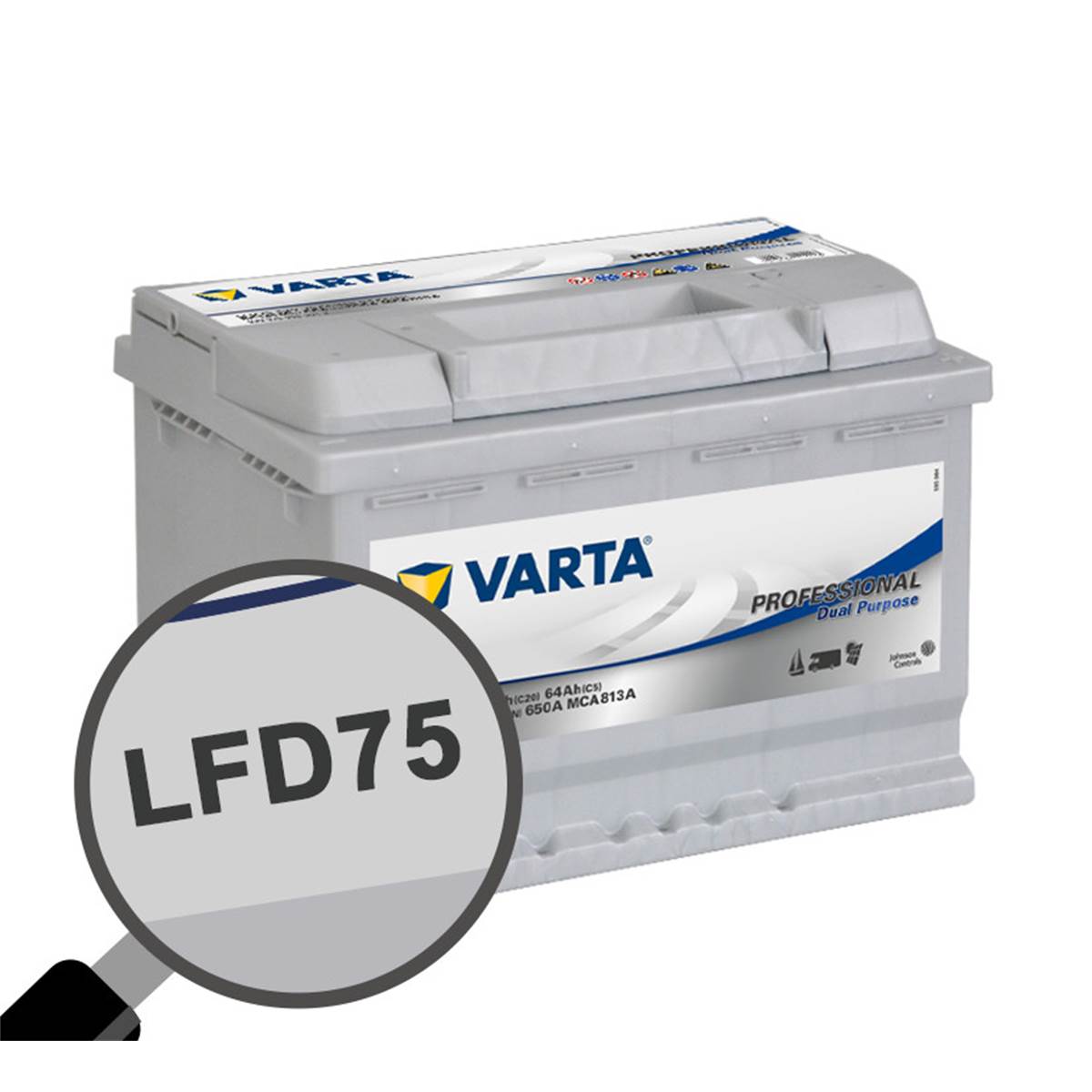 Batterie caravaning et nautisme Varta Professional LFD75