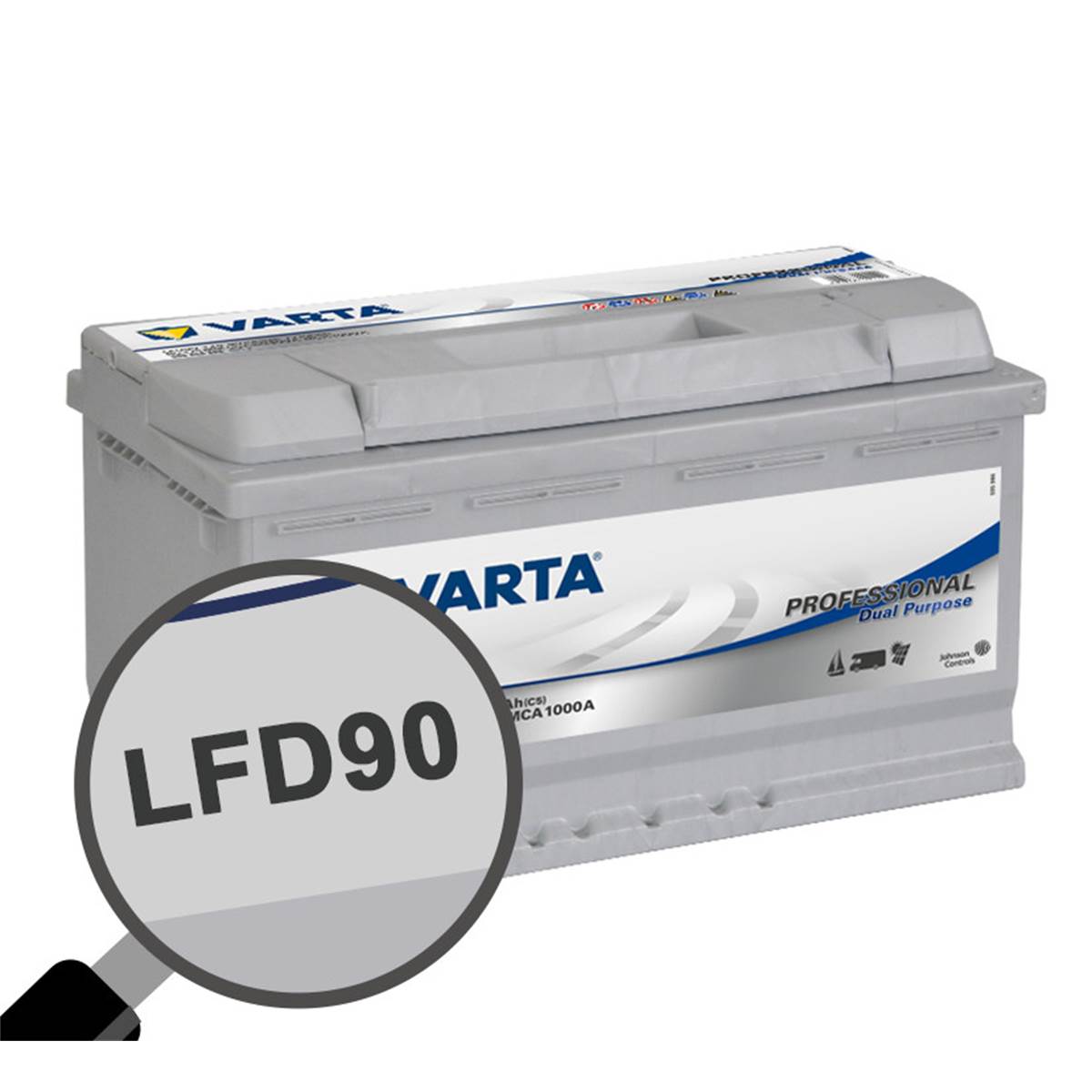 Batterie caravaning et nautisme Varta Professional LFD90