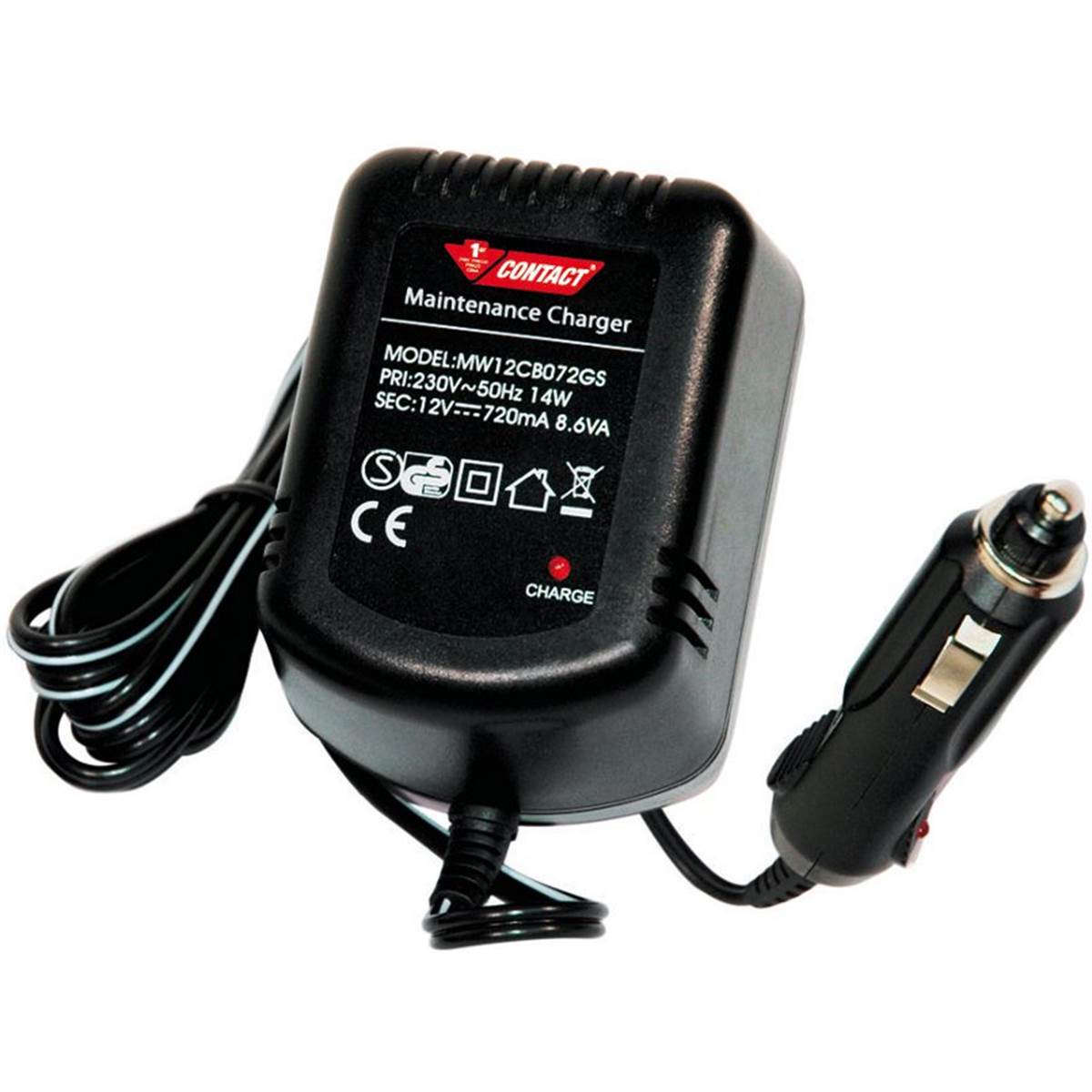 Chargeur de batterie 0,7 ampère Contact