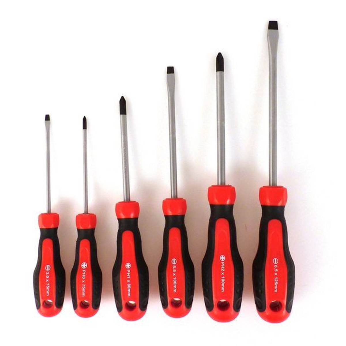 Jeu de 6 tournevis PRECISION STEEL