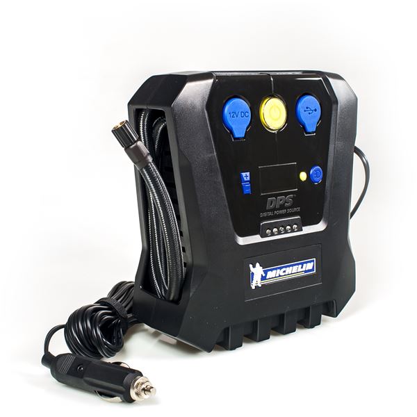 Mini Compresseur D'air Sans Fil Programmable - 10 Bars Max, Avec Torche LED Et Embouts