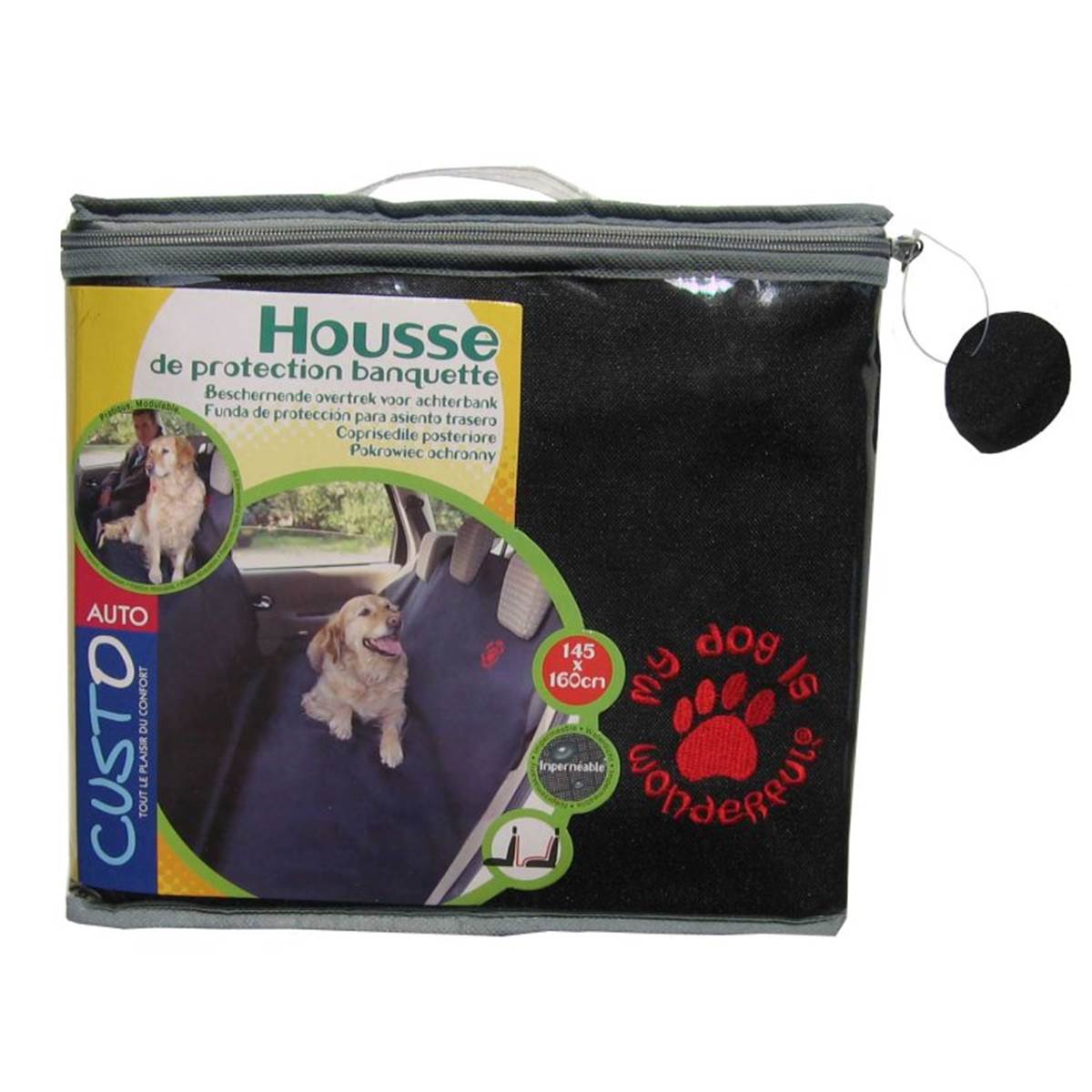 Housse de protection banquette pour chien