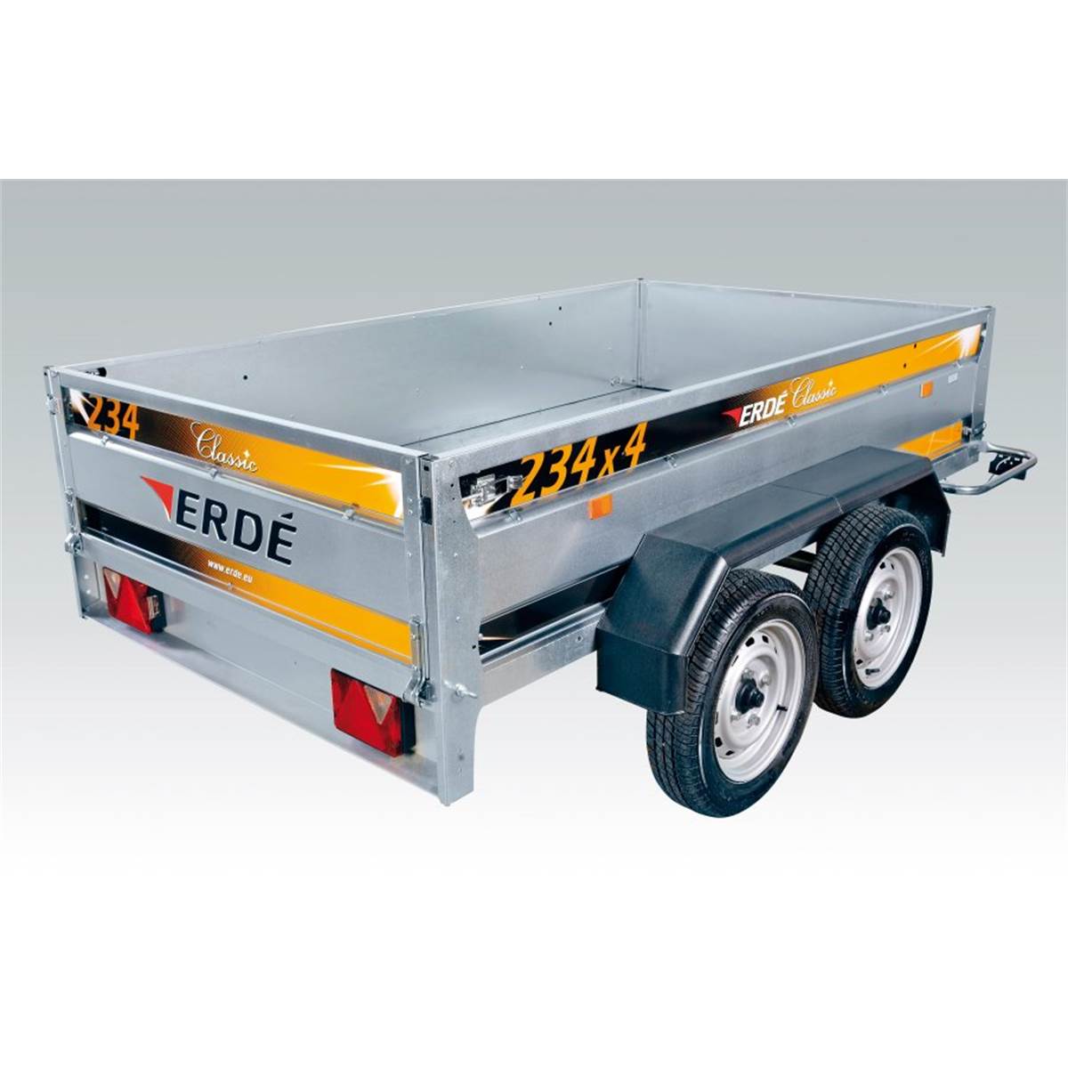 Remorque Double Essieux 750 Kg Feu Vert
