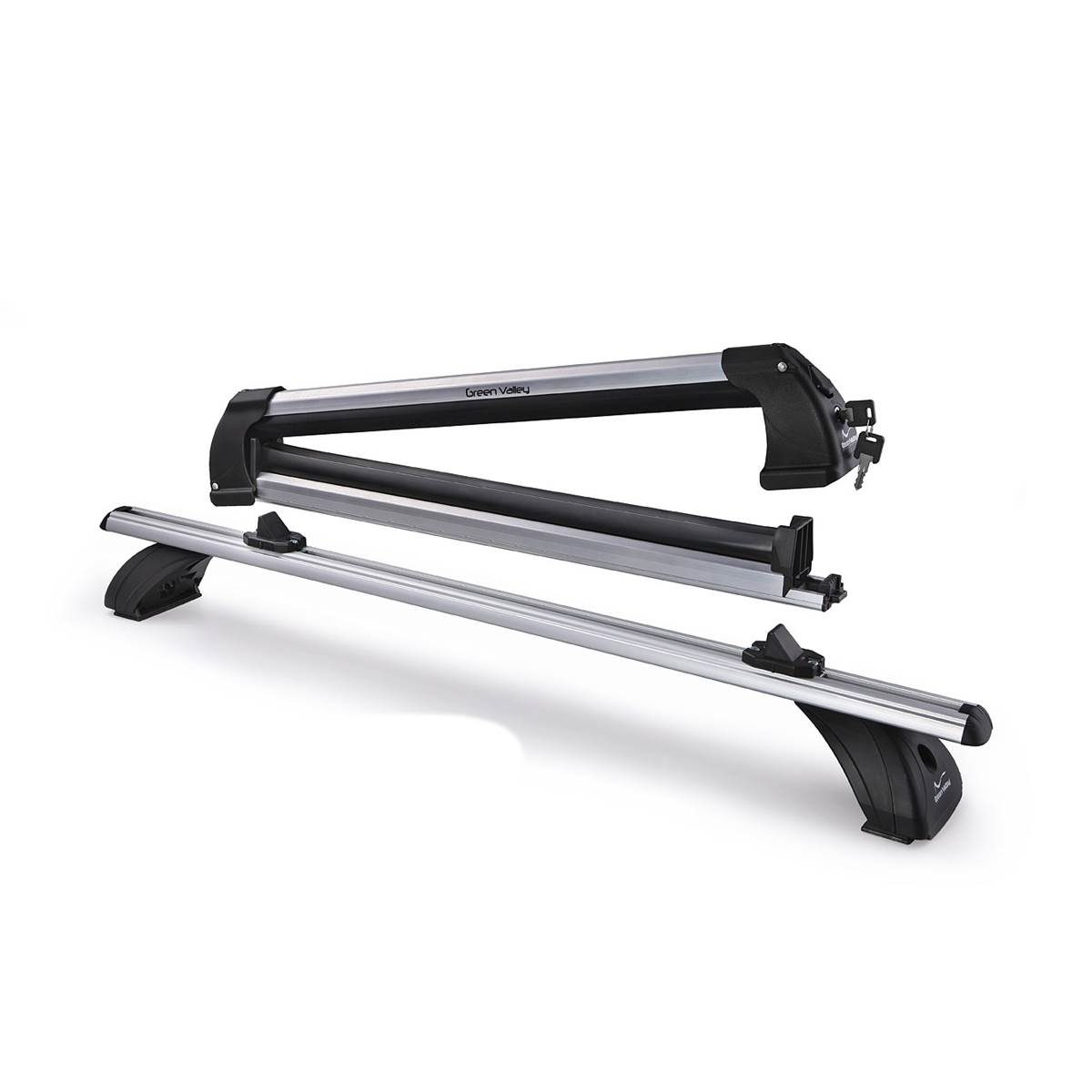 2 Porte-skis sur barres de toit Easy Snow Rider