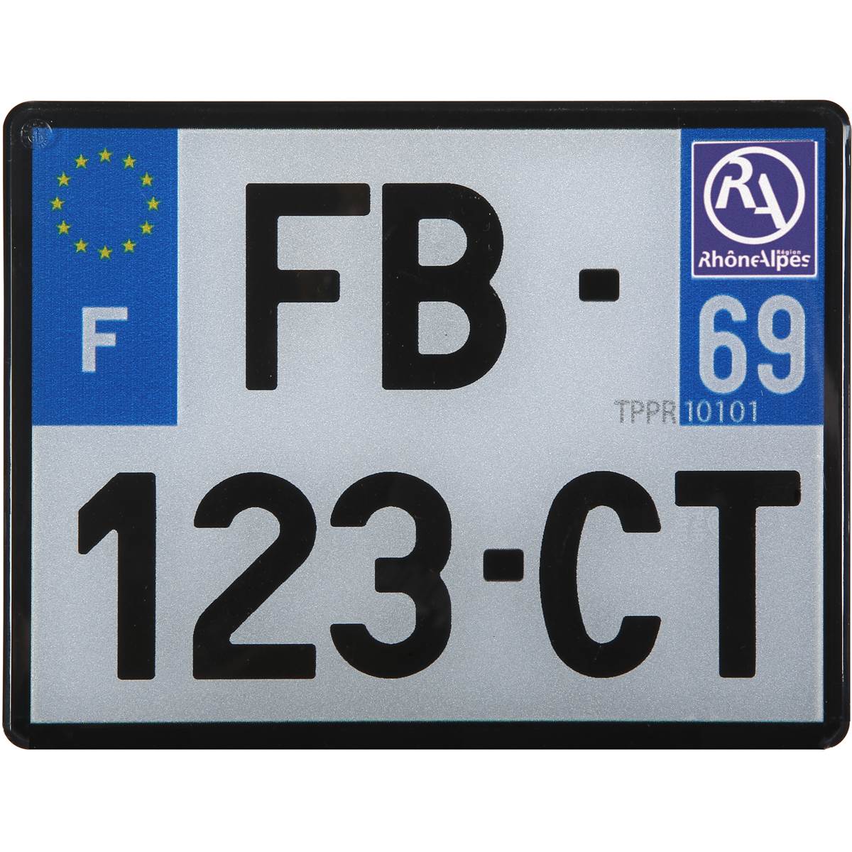 Plaque immatriculation moto alu 170 x 130 mm département 64