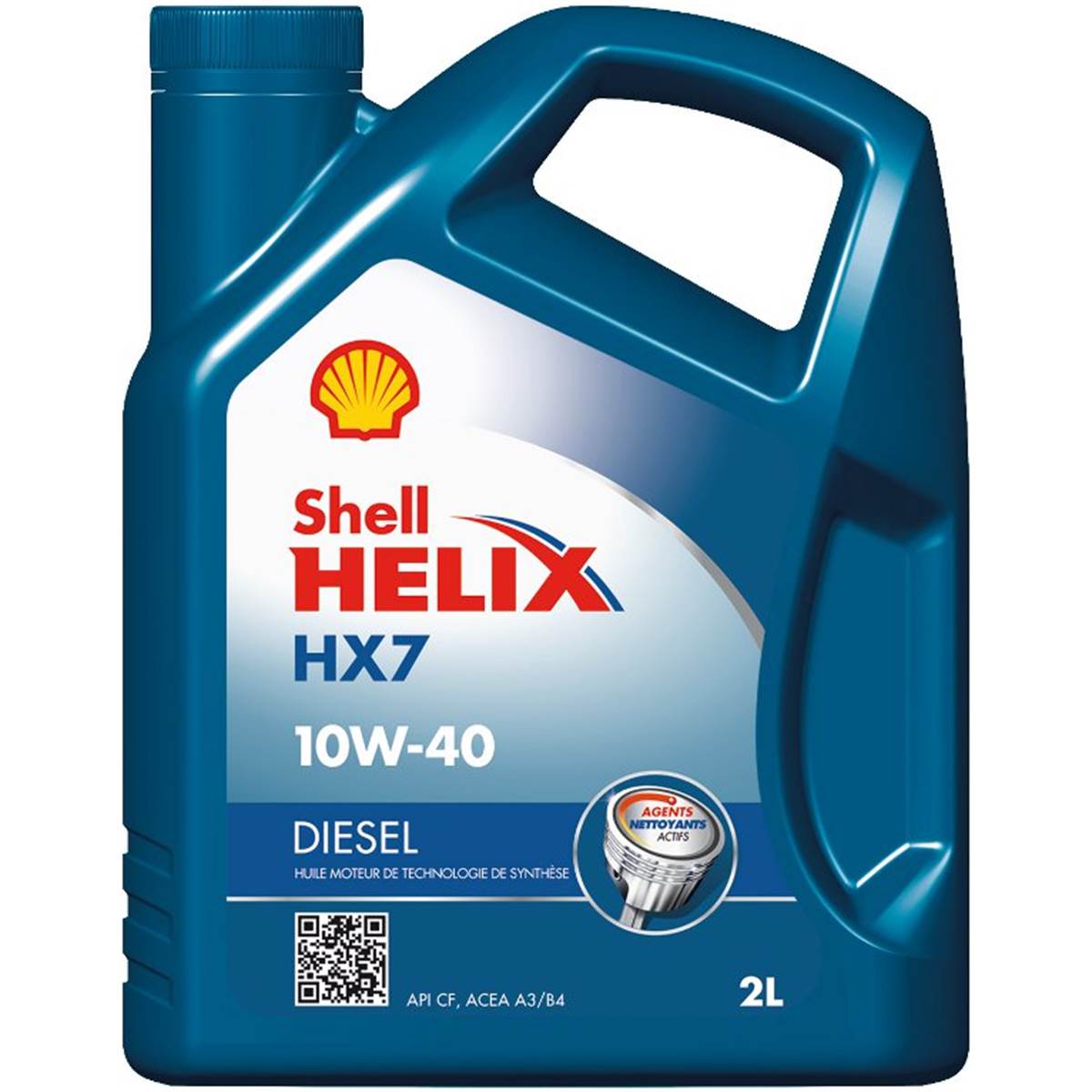 Huile moteur SHELL Helix Diesel Plus 10W40 2L