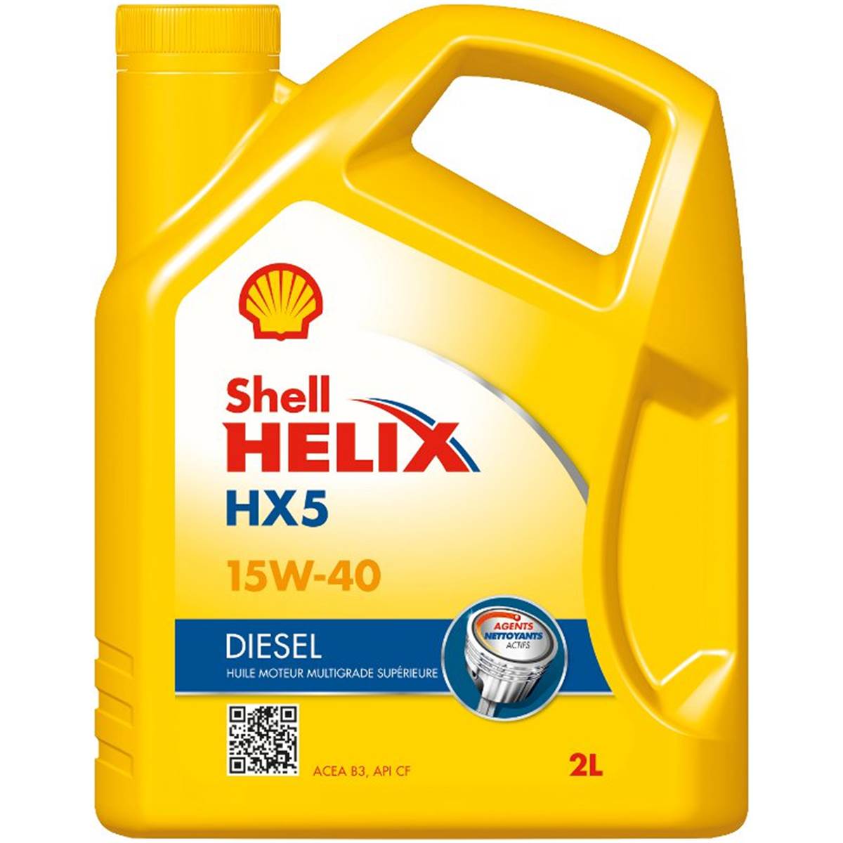Huile moteur SHELL Helix Super Diesel 15W40 2L
