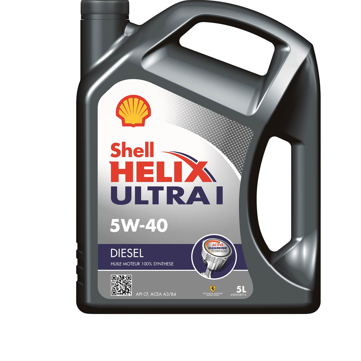 Huile 100% synthétique Shell Helix Ultra 5W40 5L