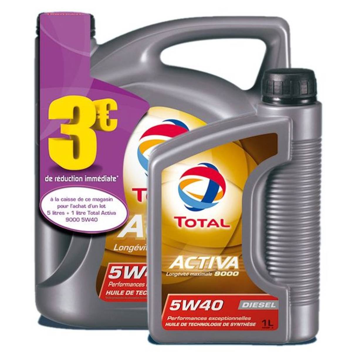 huile moteur Total Activa 9000 5w40 essence