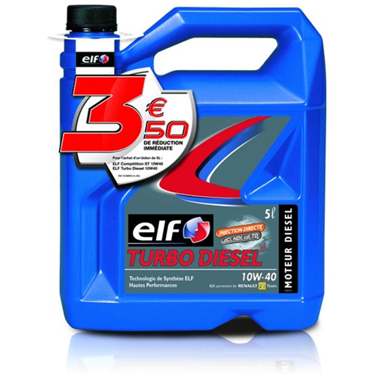 Huile turbo diesel Elf 10W40 5L