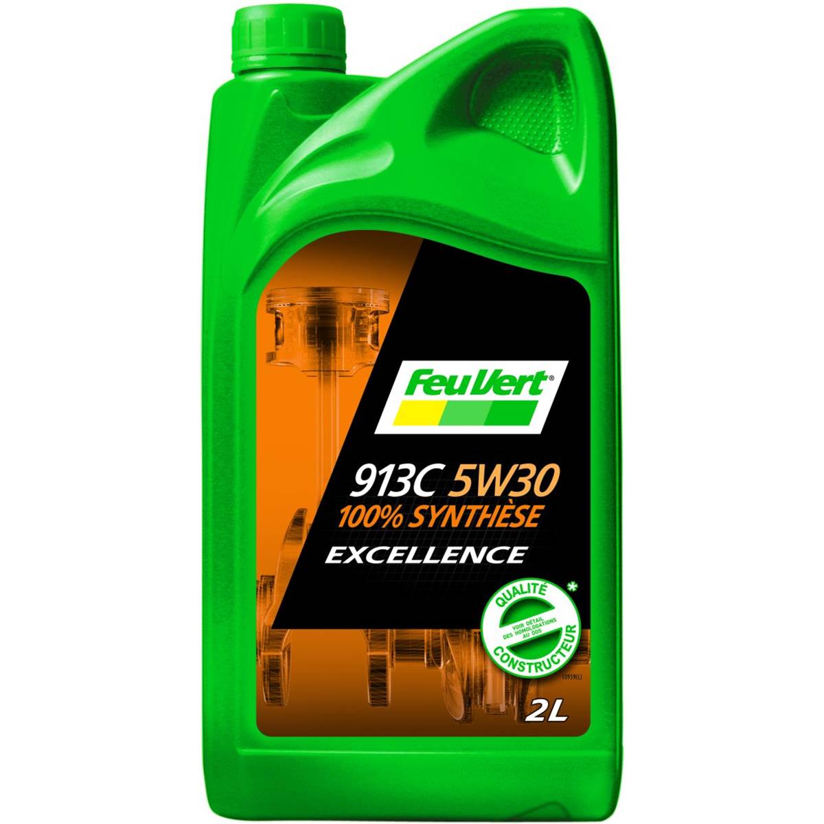 Huile Feu Vert FORD 913C 100% Synthèse 5W30 2L