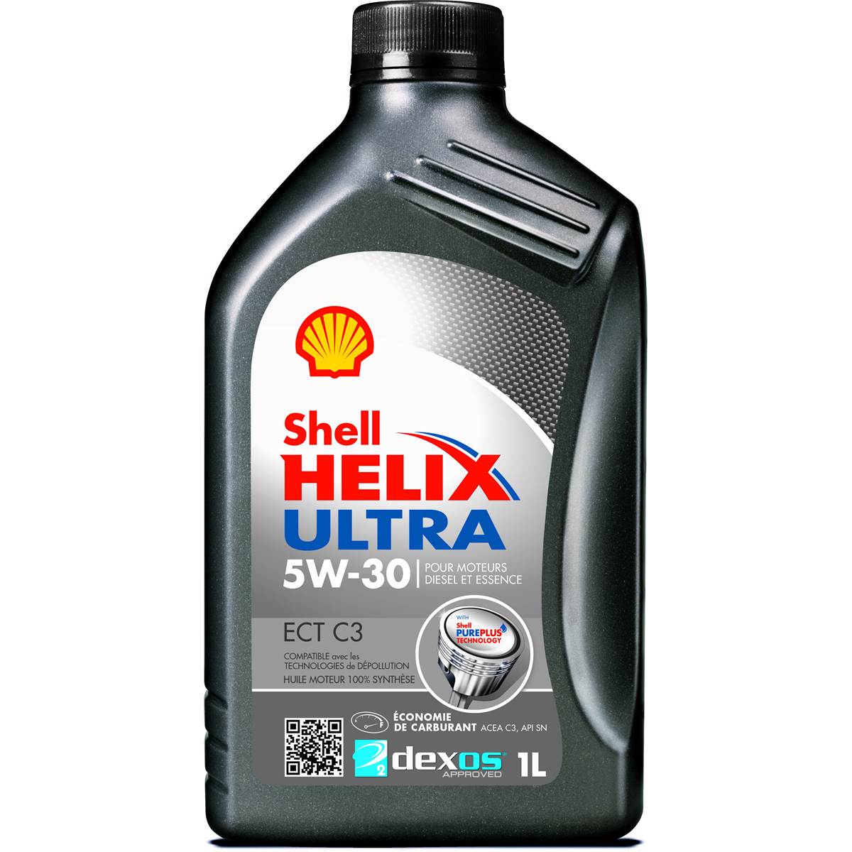 Huile moteur 100% SYNTHETIQUE SHELL ULTRA ECT 5W30 1L
